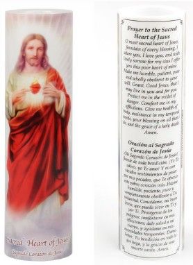 Sacred Heart of Jesus LED Candle C-8021