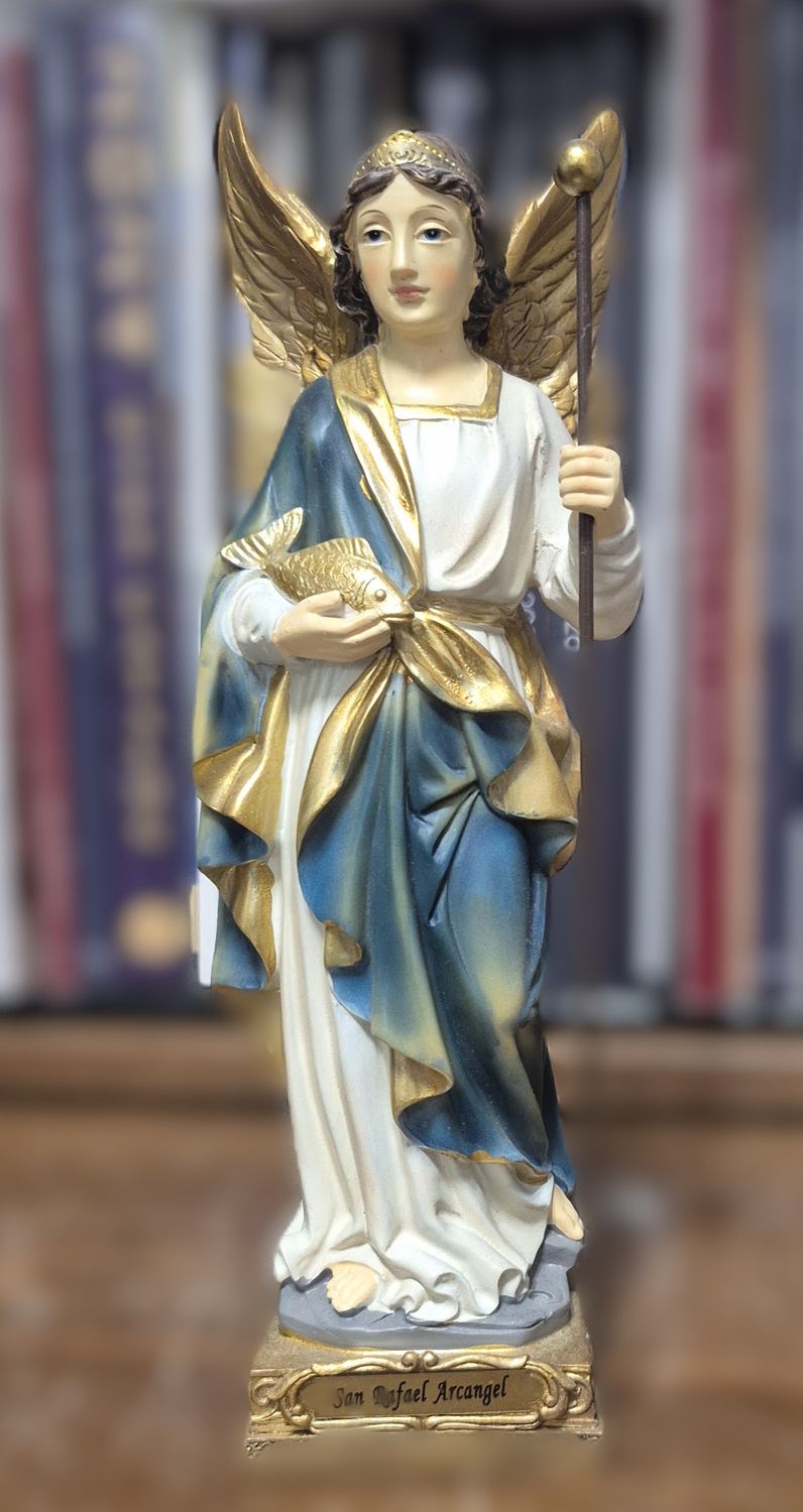        8" Archangel Raphael Statue Barcelona VG010 ***