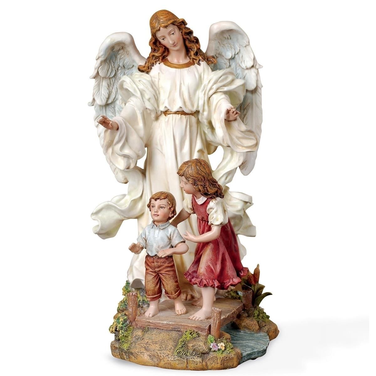        10" Classic Guardian Angel Statue Renaissance Collection 42117