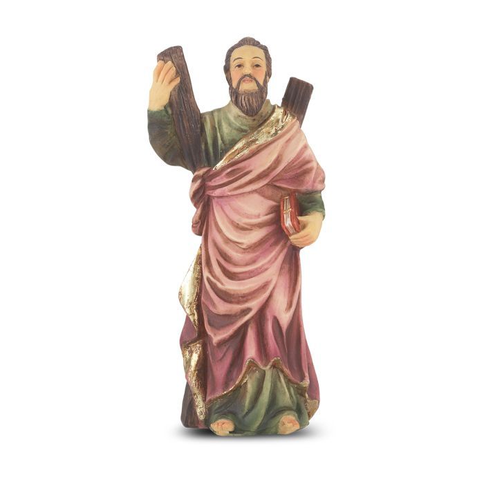 4" Saint Andrew Statue Boxed w/Holy Card 1735-404