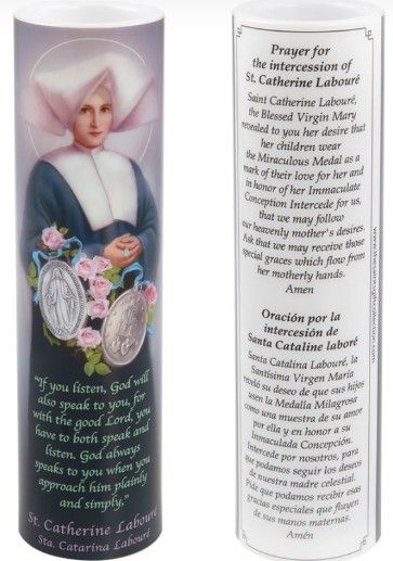 Saint Catherine Laboure LED Candle C-8036