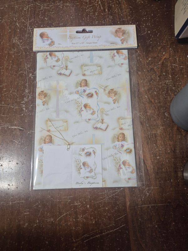        Baptism Gift Wrap 11-8006
