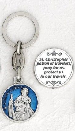 Saint Christopher Enamel Keyring Made in Italy 171-22-6801