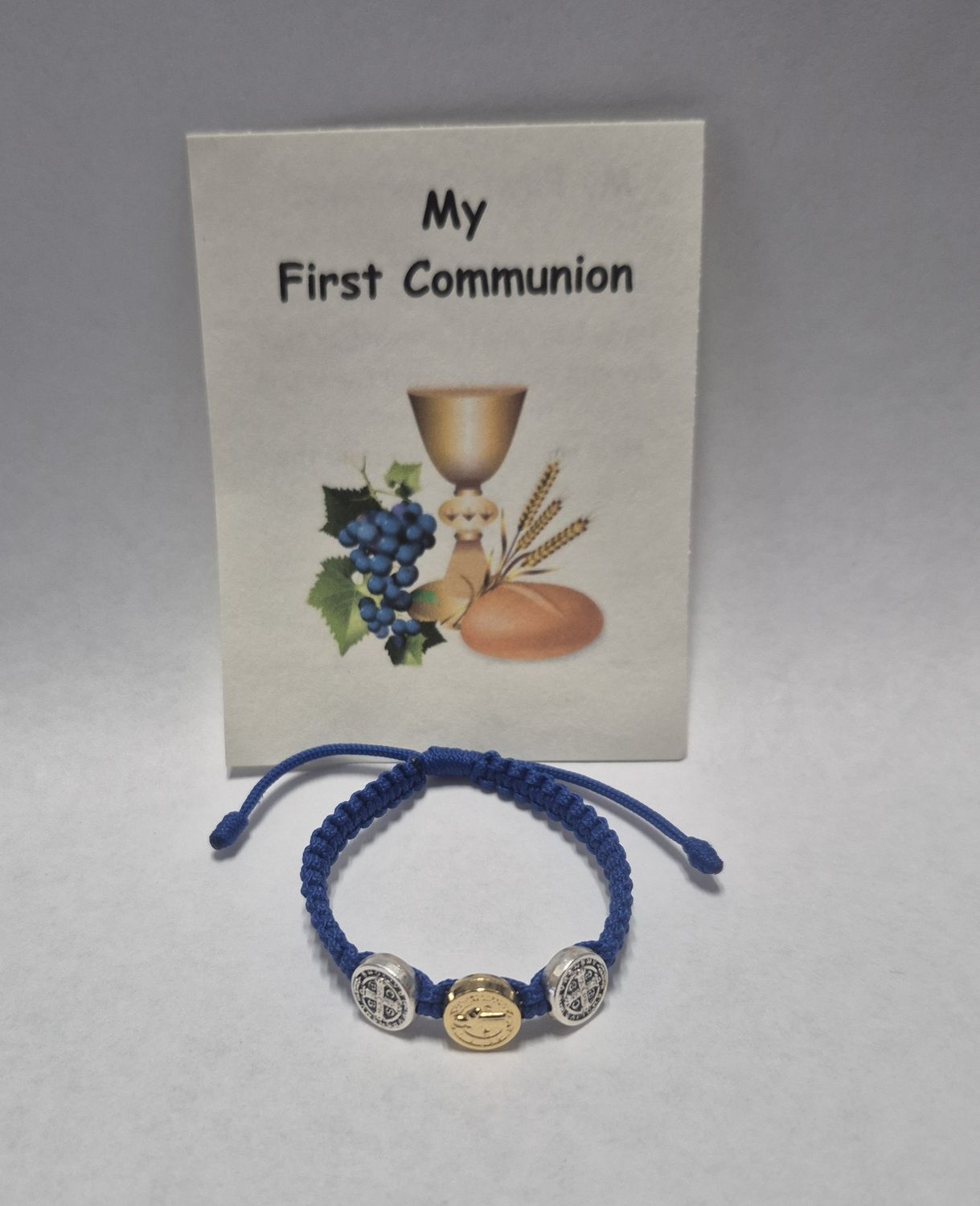       First Communion Benedict Dark Blue Cord ZZ27DB