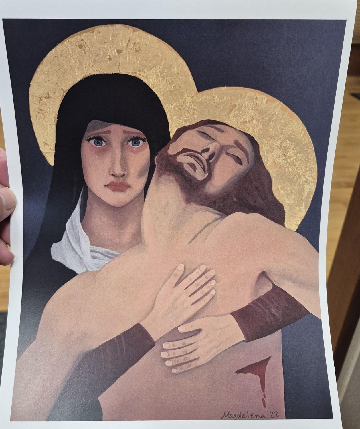 Pieta Painting Copy by Magdalena MM09