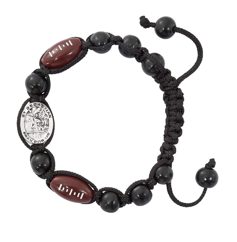 Black Football/Sebastian Slipknot Bracelet BR735C