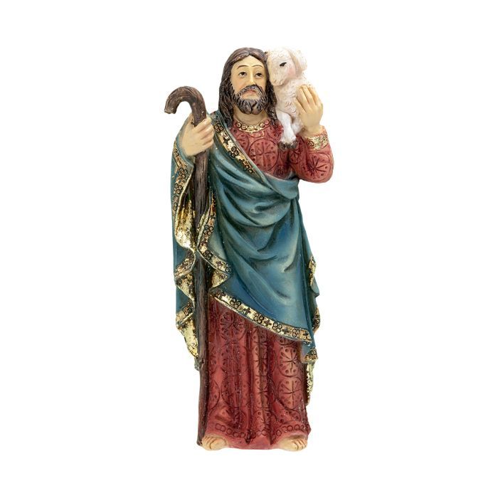 4" The Good Shepherd Statue w/Holy Card Boxed 1735-136