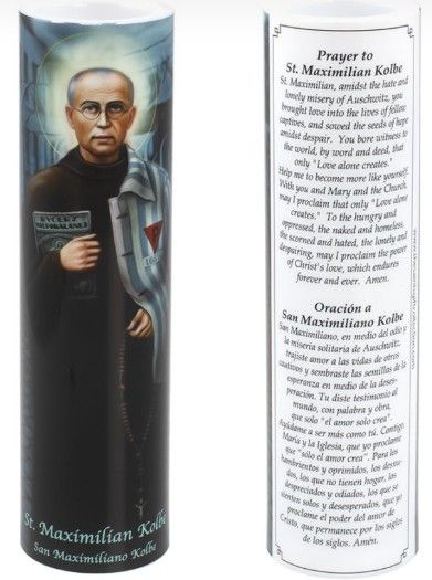 Saint Maximilian Kolbe LED Candle C-8029