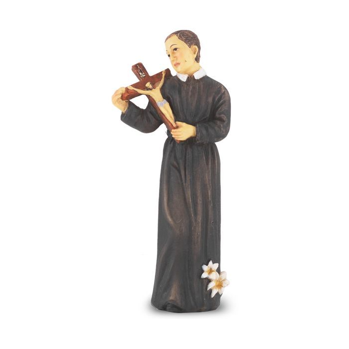 4" Saint Gerard Resin Statue w/Holy Card Boxed 1735-6154