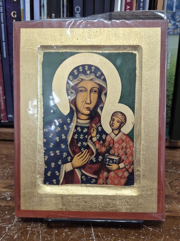 5"x7" Our Lady of Czestochowa Greek Icon GR060