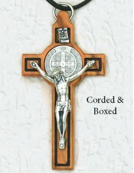      139-11-1003 3" Benedict Wood Crucifix