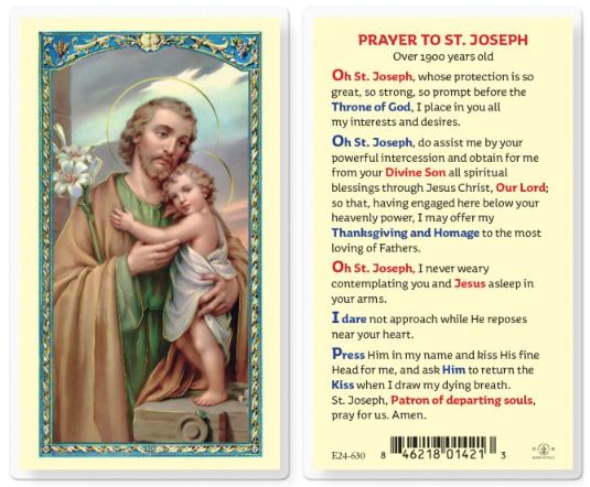      E24-630 St. Joseph Prayer