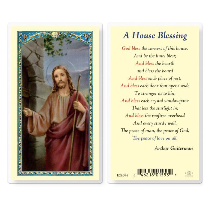        A House Blessing Holy Card E24-386 (PE24-386)