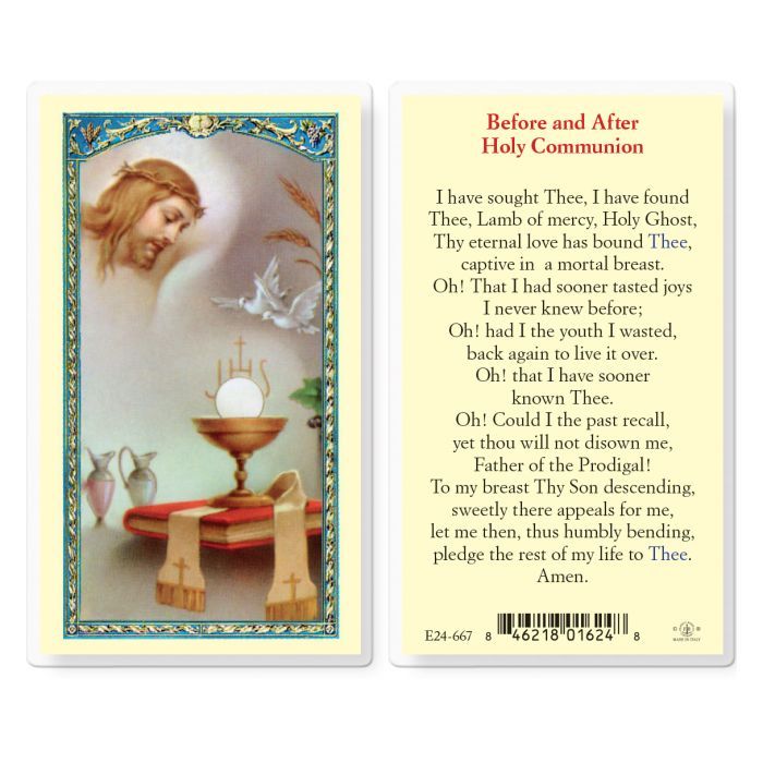 Prayer After Communion Holy Card E24-667