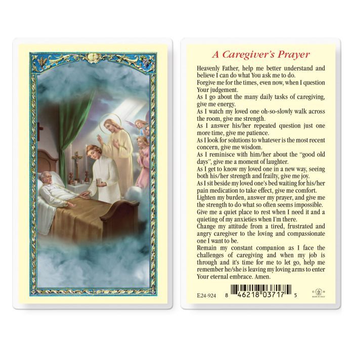 E24-924 Caregiver Prayer Holy Card