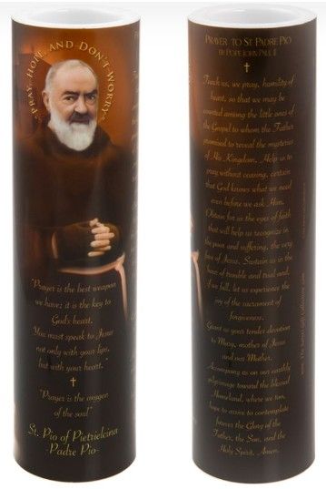 Padre Pio LED Candle C-8066