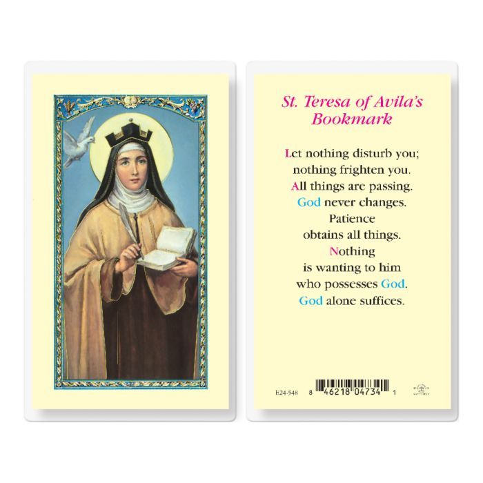St. Teresa of Avila Holy Card (E24-548 E106-548)