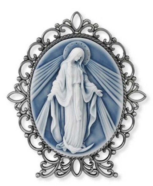 5" Our Lady of Grace Cameo Desk Stand VC147