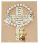 Pearl Communion/Confirmation stretch Bracelet B105C