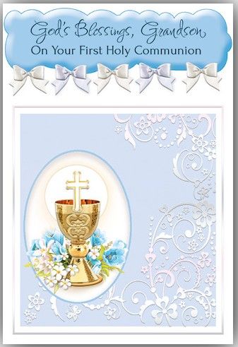 God's Blessings Grandson First Communion 86980