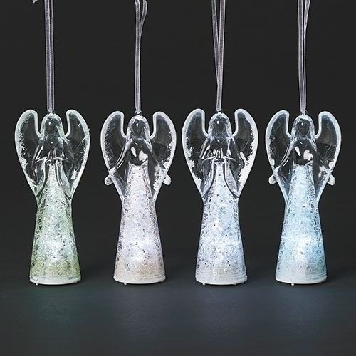         4.5"H Lighted Angel Ornament 136715