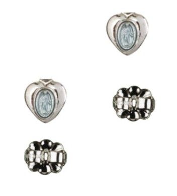        Miraculous Blue Enamel Sterling Silver Earrings E0217BLPSS - SS