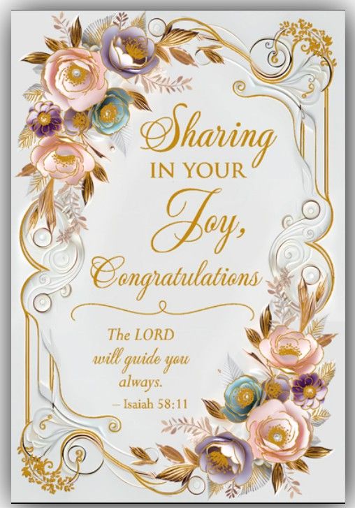        Sharing in Your Joy, Congratulations 83055