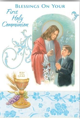        Blessings on Your First Holy Communion Boy 85653