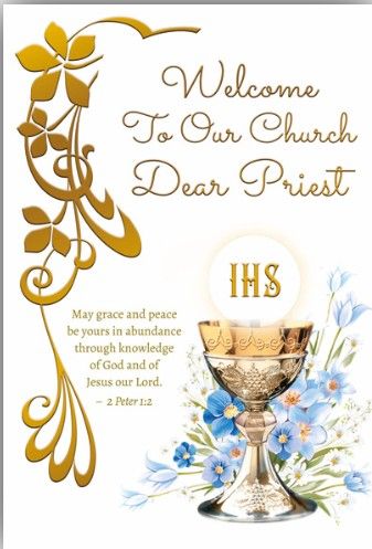 Welcome to Our Church Dear Priest 84382