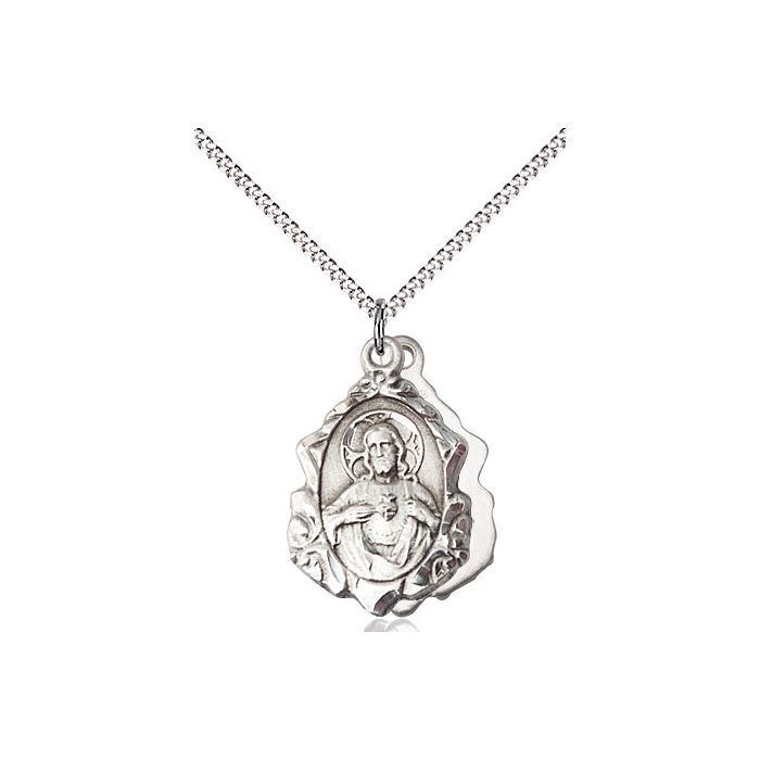 Scapular Medal Sterling Silver 18" 0822SSS/18
