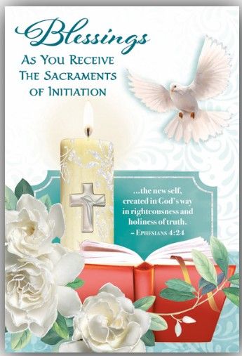        Blessings as you Receive the Sacraments of Initiation 84342