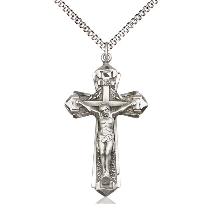          Crucifix Sterling Silver 0650SS/24LS C52