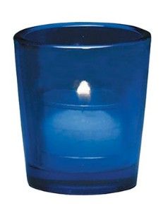 15 Hour Glass Blue Votive Holder N7272BLU