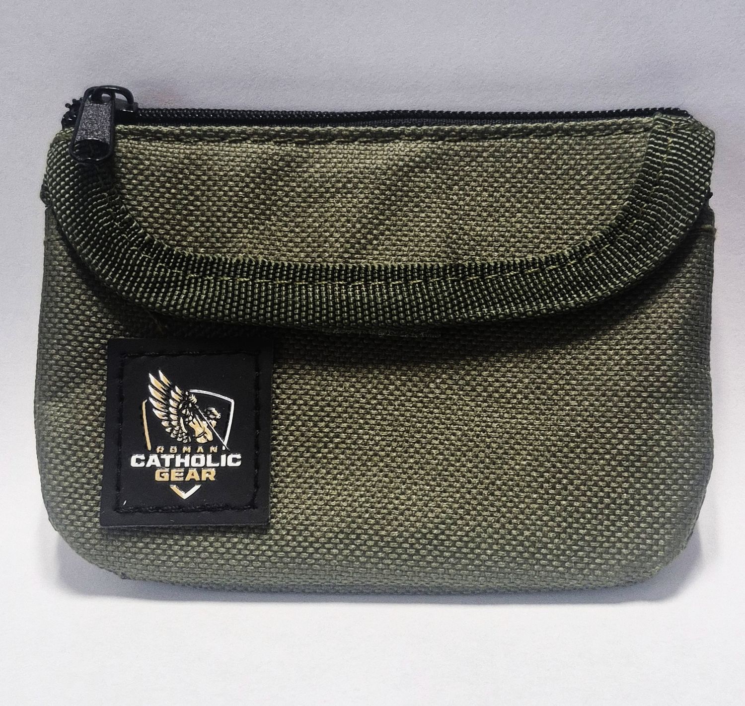 Green Canvas Rosary Pouch Roman Catholic Gear