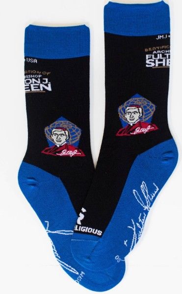        Beatification of Archbishop Fulton J. Sheen Adult Sock Reliogious SR1667