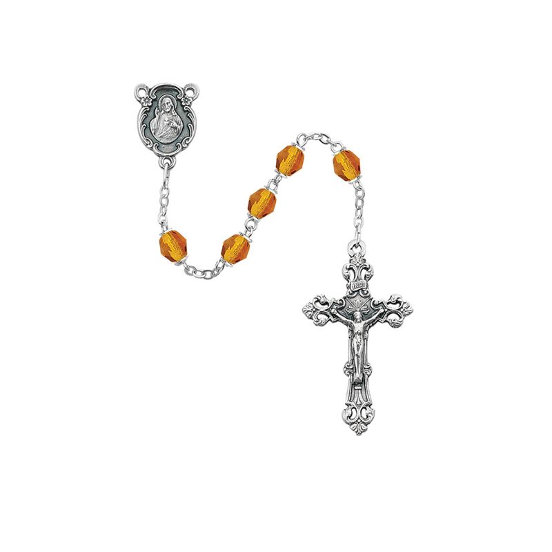         6mm November Birthstone Rosary Topaz 875-TOG