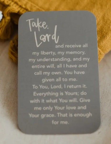 Suspice Prayer Holy Card