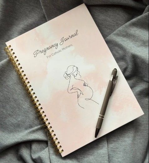         Pregnancy Journal for Catholic Mothers   
