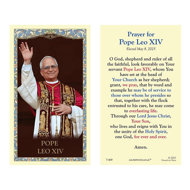        Pope Leo Holy Card T1400