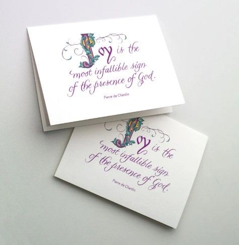 Joy is the Most ...12 ct Blank Notes PN119