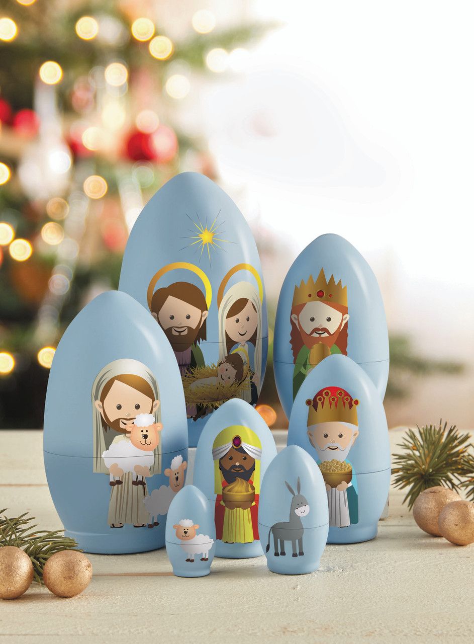        Nesting Nativity Set - 7-piece - L5384