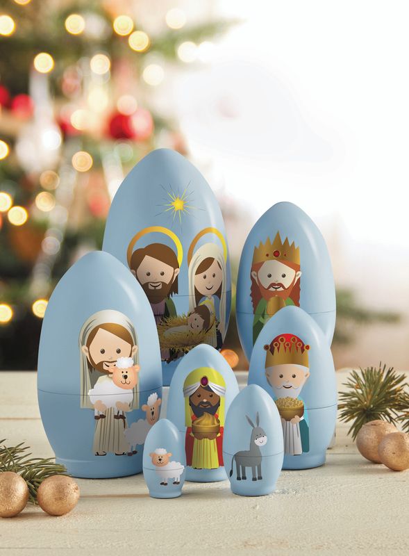        Nesting Nativity Set - 7-piece - L5384