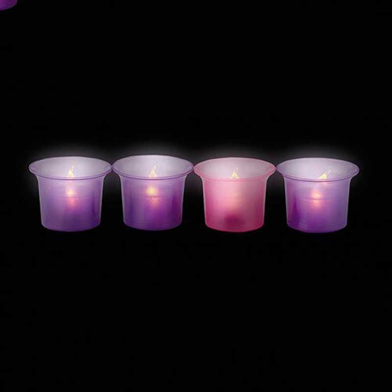 4pk Advent Votive LED Set YC387