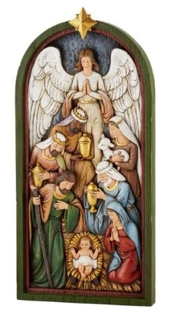 Nativity Plaque - 12.25"h  -B3368