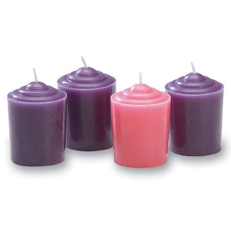2" Advent Votive 4 Candle Pack AF070