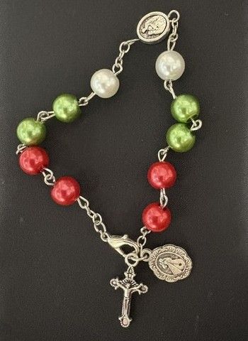 Christmas Rosary Bracelet Multicolor - R6212
