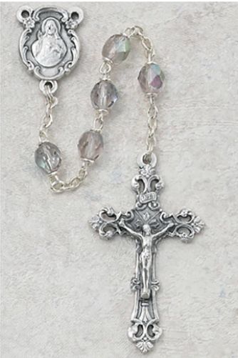 6mm June Birthstone Rosary Amethyst