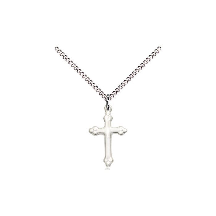       Cross Sterling Silver Polished w/18" Rhodium Chain w/Clasp 5415SS/18S 5415SS/18S C50LC