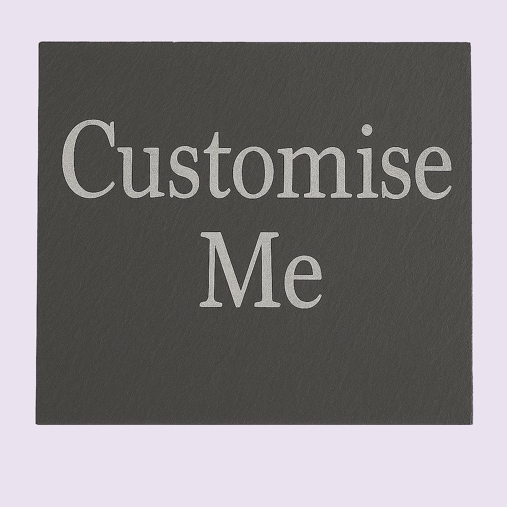 Custom Text Slate Coaster