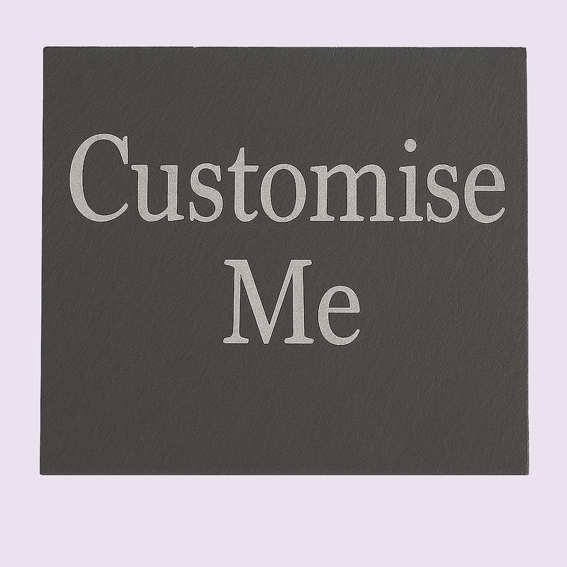 Custom Text Slate Coaster